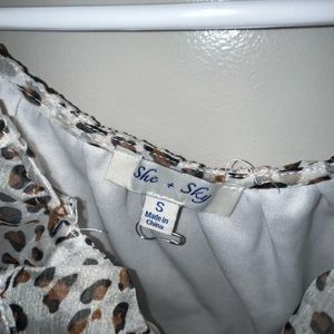 Cheetah print top